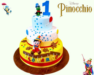 Torta Pinocchio con Grillo