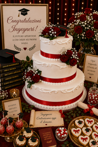 Torta di Laurea Ingegneria Prestige