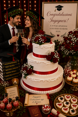 Torta di Laurea Ingegneria Prestige