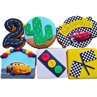 biscotti decorati cars ideali per compleanni di bambini