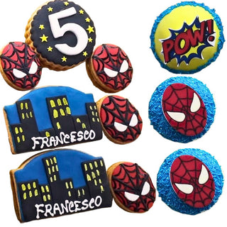 9 Biscotti a tema Spiderman