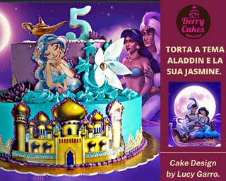 Torta Aladdin e Jasmine Disney