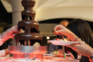 Una fontana di cioccolato