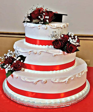 Torta di laurea con rose