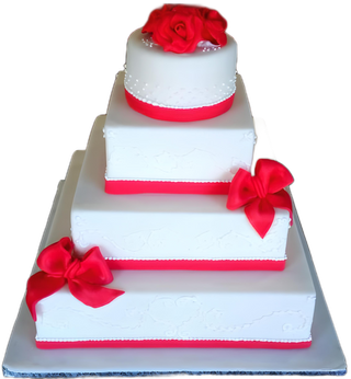 Torta Light Red Square