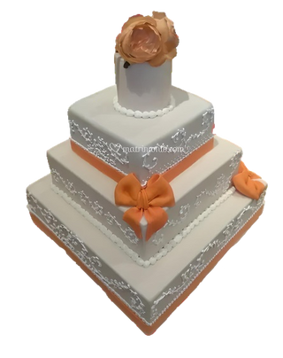 Torta White Square Elegant
